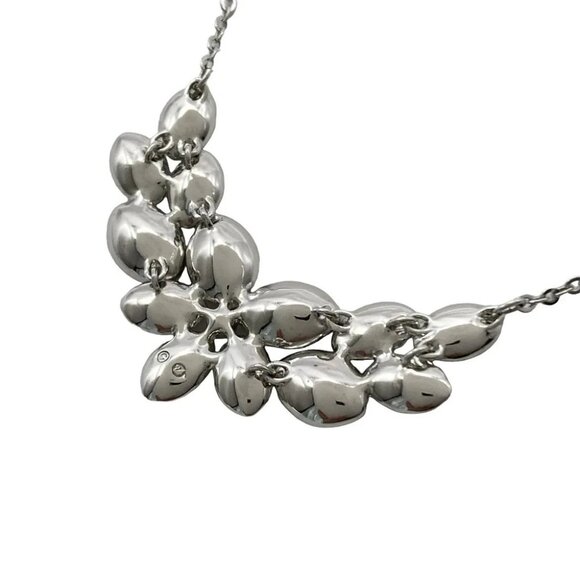 Auth SWAROVSKI - Silver Clear Dark Gray Swarovski Crystal Necklace - Picture 3 of 4